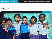 Tablet Screenshot of manavcharities.in